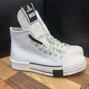 Converse Rick Owens x DRKSHDW DRKSTAR Chuck 70 High White Women 9.5 Men 7.5 RARE